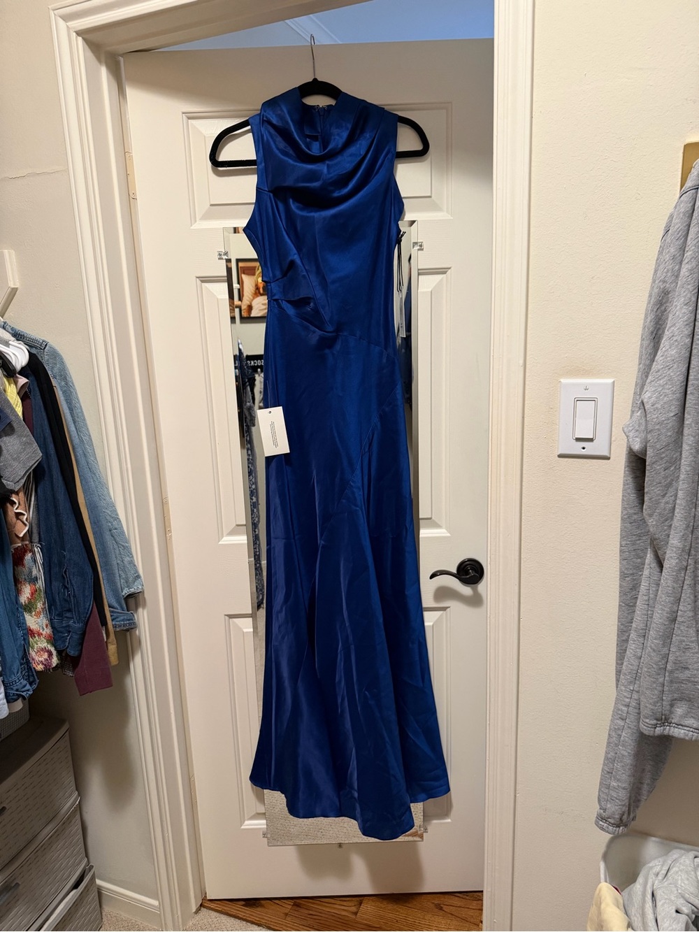 STAUD silk gown